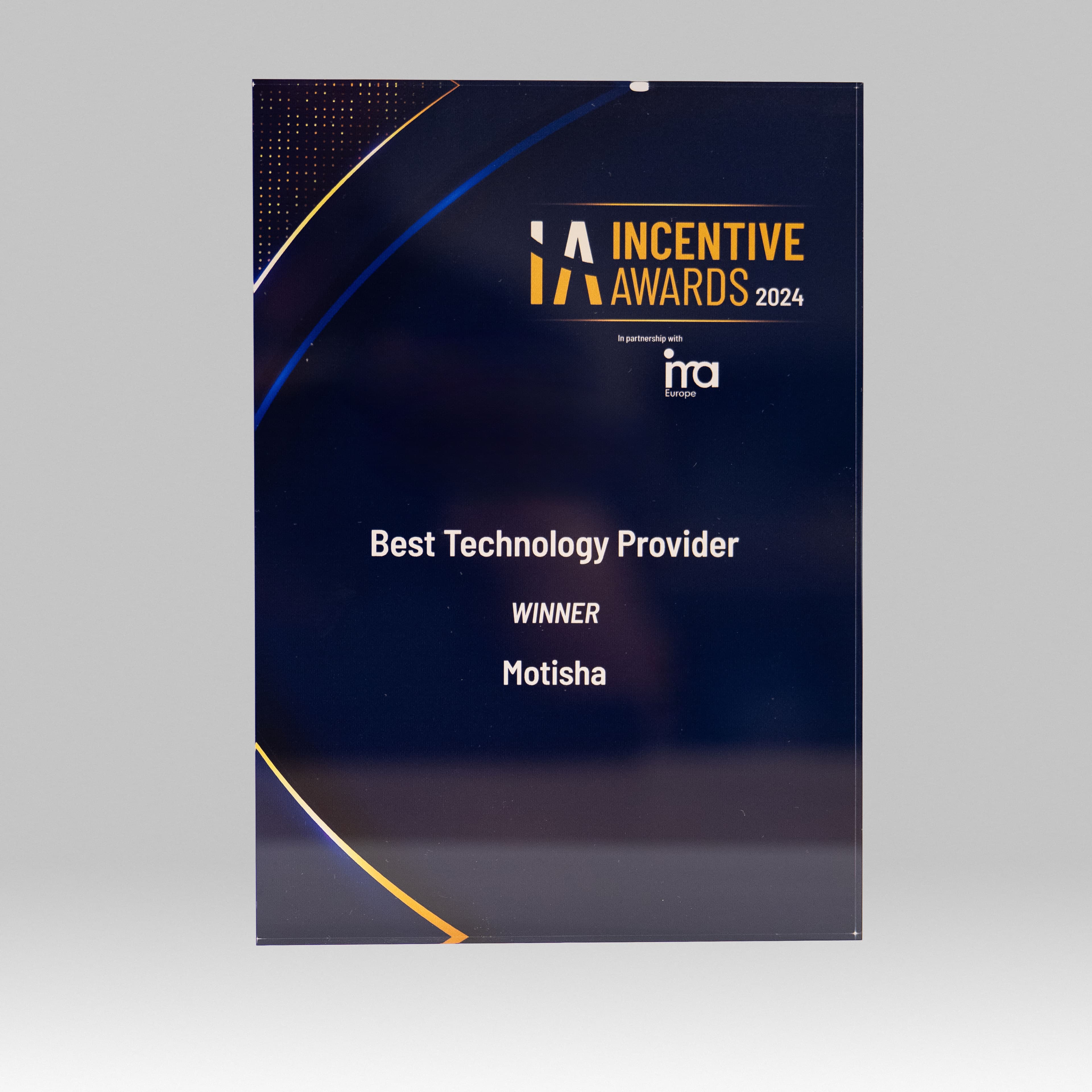 IMA Incentive Awards Best Technology plaque