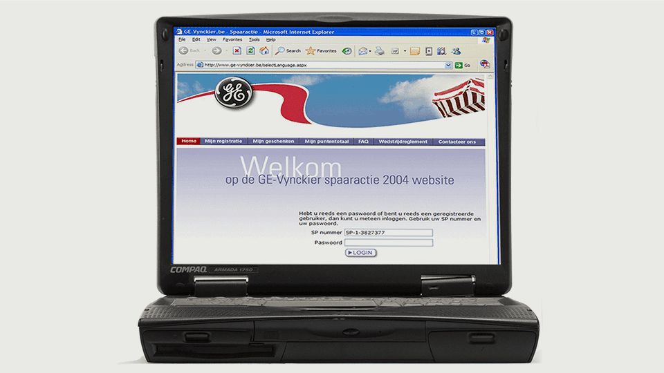2004 - First online incentive programme